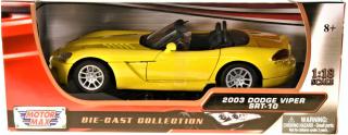 Dodge Viper SRT-10 2003 gelb MotorMax 1:18